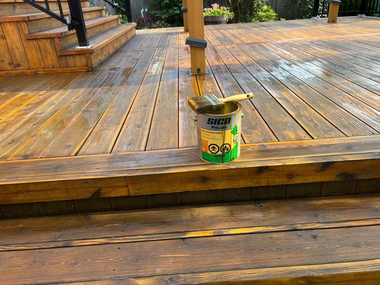 Deck staining/painting