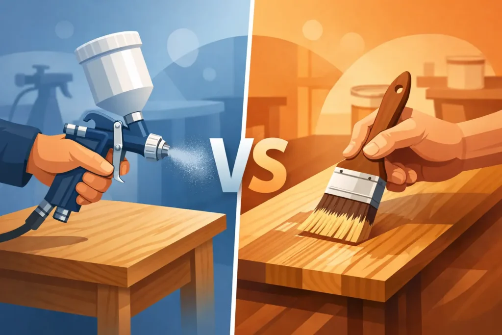 Spray Finish Versus Brush Finish: Which Wins?
